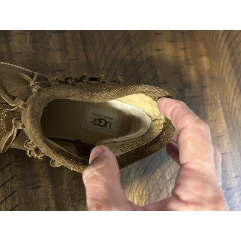 Ugg Australia Brown Tan Fringe Moccasin Shoes Booties Women 6M - Picture 5 of 8